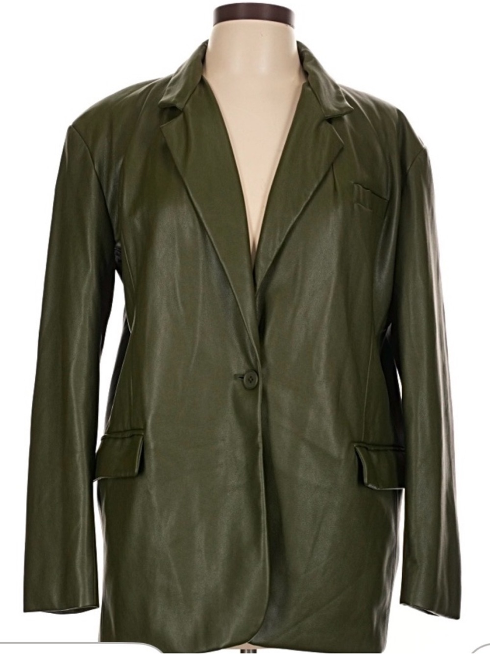 BlankNYC Women's Leather Blazer Jacket